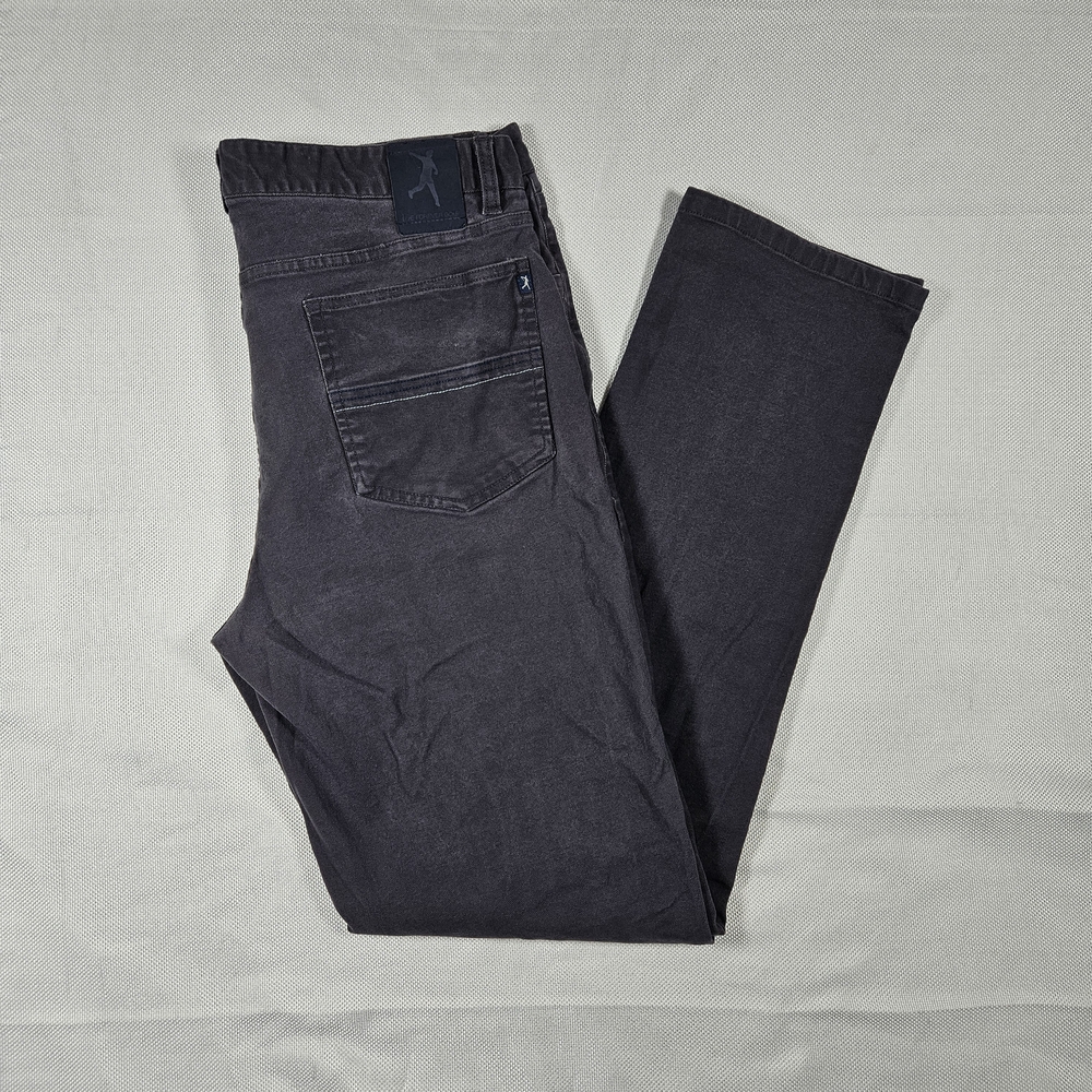 Live Forever‎ Golf Mens Canvas Performance Pants 36x34 Charcoal Grey Stretch